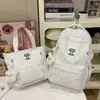 Mochila Personalizada Estilo Girly para Niñas, Mochila de Dibujos Animados de Niña con Estrellitas, Set de Dos Piezas de Gran Capacidad para Estudiante