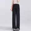 Calça de Maternidade Casual Respirável para Mulheres Plus Size, Calça de Gravidez Versátil Solta e Confortável com Caimento Slim