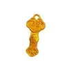 Metal Dourado Areia Pequeno Pingente Ruyi Artesanato Pingente de Chaveiro Pingente de Carpa Artesanato de Ouro Imitação Adereços DIY
