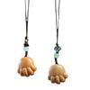 Cadena para Teléfono y Colgante Creativo para Mochila con Diseño de Pez y Pata de Oso Tallados en Palo de Rosa y Sándalo DIY