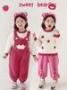 Traje de la serie Bear para niña Wurib, chaqueta de felpa con capucha gruesa y forro polar, suéter de lunares de sésamo, mono