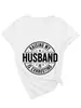 Raising My Husband Estación Europea Ebay Amazon Camiseta Cómoda y Elegante de Mujer Cuello en V Manga Corta Transfronteriza