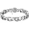 Chegada Nova Pulseira Banhada a Prata Masculina Mantram de Seis Caracteres Rotativa Tendência Versão Larga Personalidade Agressiva Masculina Pulseira Vintage