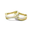 Pendientes Transfronterizos Nuevos de Plata de Ley S925 Versátiles para Hombres y Mujeres Moda Pendientes de Diamante Blanco Mosan Superior Joyería de Anillo Geométrico