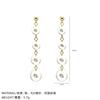 Collar de Perlas de Alta Gama Estilo Francés, Accesorio Versátil de Lujo Ligero para Mujer para Otoño e Invierno, Cadena para Suéter en Capas, Collar Ajustable