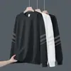 Sudadera para hombre, estilo primavera y otoño, cuello redondo, sin capucha, manga larga, holgada, casual, versátil, ropa para hombre