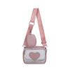 Nuevo bolso de mujer, sencillo, transparente, tipo bandolera, de piel sintética suave, con textura, informal, para playa