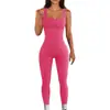 Mono de pantalón de hilo caliente transfronterizo sin costuras elástico ropa deportiva fitness una pieza traje de yoga mono