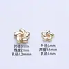 Espaciador de Flor de Ciruelo Chapado en Oro de 14K que Conserva el Color 6mm 8mm Espaciador para Pulsera Espaciador de Cuentas Espaciador para Pulsera DIY Collar Accesorios con Cuentas Venta al por Mayor
