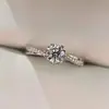 Nuevo Anillo de Boda de Lujo Anillo de Diamantes Anillo de Boda para Parejas Anillo de Vida Simple Moderno Ajustable Recomendar en Vivo