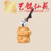 Chaveiros em série de pingentes de madeira de cipreste, correntes para celular, itens decorativos, pingentes de chave de carro e bolsa de madeira Gatinho Yiming Xianyuan