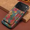Funda de Teléfono con Carga Inalámbrica Adecuada para Iphone18Promax con Patrón de Succión Magnética Portatarjetas y Soporte Dos en Uno Funda de Cuero