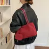 Bolso de mano retro de gamuza, de gran capacidad, simple, para mujer, nueva colección otoño/invierno 2026, adecuado para ir al trabajo, bolso de hombro, bolso tote
