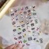 Pegatinas para Uñas en Relieve, Populares Estilo DIY Pegatinas Europeas y Americanas para Uñas, Decoraciones de Uñas de Copa del Mundo de Moda, Uñas Portátiles
