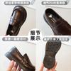 Zapatos de Cuero para Niñas Primavera y Otoño Nuevos Mocasines Infantiles 2025 Nuevos Zapatos de Rendimiento para Niños Estilo Británico Zapatos Negros