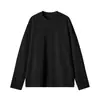 Camiseta para Hombre Otoño e Invierno Nueva Amazon Talla Grande Holgada Cuello Redondo Color Sólido Camiseta Interior Camiseta de Manga Larga Tops para Hombre Tendencia