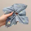 Nuevo pañuelo cuadrado versátil scrunchie para verano, adecuado para coletas bajas de uso diario, accesorio para el cabello de alta elasticidad