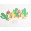 Guirnalda Cuadrada para Fiesta Mexicana Pancarta de Cactus Carnaval Vamos Fiesta Decoraciones para Fiesta