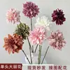 Dalias, peonías y crisantemos artificiales de un solo tallo para arreglos de boda, decoración de muebles de alta gama y dalia crisantemo