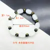 Pulsera de Jade Blanco Imitación al por Mayor, Regalo Promocional de Transmisión en Vivo de Tienda de Oro, Pulsera Sencilla de Cuentas Cilíndricas de Jade Blanco