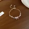Pulsera con Colgante de Mariposa de Zirconia con Diseño de Mariposa Estrella, Pulsera de Lujo Ligero de Alta Gama, Accesorio de Mano Versátil Simple y de Moda para Mujeres