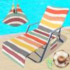 Funda para silla de playa transfronteriza funda para silla de playa de microfibra impresión digital 3D arcoíris se puede pedir