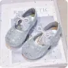 Zapatos de Princesa de Moda para Niñas 2026 Primavera y Otoño Nuevos Zapatos de Cristal para Niños Zapatos Pequeños de Cuero para Bebés Zapatos Planos de Suela Suave para Actuación