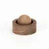 Difusor de Fragancia de Coche de Madera, Difusor de Aceites Esenciales de Aroma sin Llama, Artesanías de Madera de Nogal Negro, Pequeños Adornos, Decoraciones de Escritorio
