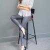 S111 Leggings de Talla Grande para Mujer Otoño Nueva Llegada Delgados Cintura Alta Ropa Exterior Talla Plus Talla Grande Ajustados Elásticos Imitación Cuero