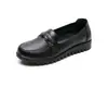 Zapatos Casuales para Mujer de Suela Blanda, Zapatos Individuales de Piel de Vaca, Zapatos Planos Antideslizantes para Mamá, Zapatos de Cuero para Mujer que No Cansan los Pies, Cómodos y Duraderos