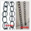 Campanillas de Viento Decorativas para Edificios, Villas, Templos y Patios; Cadenas de lluvia circulares; Cadenas de Drenaje de Agua; Cadenas de Recolección de Agua de Aleación de Aluminio; Fabricante