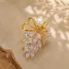 En Stock Accesorios de Diamantes Brillantes Lazo de Cinta Ojo de Caballo Temperamento Ramo Broche Corsage Elegante Versátil Pin para Abrigo