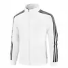 Sudadera Deportiva Casual de Talla Grande con Tres Rayas Primavera y Otoño Chaqueta de Color Sólido Moda Trendy Versátil Top de Cuello Alto