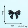 Mariposa Tridimensional Completa de Pedrería Lazo de Alto Brillo Parche de Pedrería Hot-Fix Parche de Mariposa Hueca con Pedrería Materiales para Ropa y Accesorios para el Cabello DIY