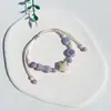Pulsera de Cerámica Jingdezhen Nueva Pulsera de Cerámica Estilo Chino Joyería Hecha a Mano Cuerda Estilo Tíbet Puesto de Pulseras Jingdezhen