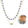 Europea y Americana Más Vendida Dulce y Fresca Estilo Chica Caliente Cadena de Cintura de Doble Capa Metal 18K Acero Inoxidable Cadena de Cintura de Playa Joyería Transfronteriza Venta al por Mayor