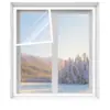 Película de Aislamiento Térmico para Ventanas Autoadhesiva Cortina Transparente Engrosada A Prueba de Frío A Prueba de Viento A Prueba de Polvo Artefacto Doméstico Película de Aislamiento Térmico