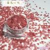 Lentejuelas para decoración de uñas en forma de corazón, cristal mate, 2.5 mm, directo de fábrica, funda para teléfono, DIY, pegamento de cáñamo fluido relleno de amor