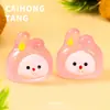 Muñeco tridimensional de cabeza de castor Sanrio luminoso de dibujos animados, accesorios DIY, pegamento de crema, carcasa de teléfono móvil, adornos creativos