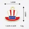 Joias de Liga DIY Acessórios de Gotejamento de Óleo Padrão de Bandeira Dupla Pendente para Colar Pulseira Pingente Cruzado Fabricante Atacadista