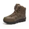 Botas de Neve Masculinas Tamanho Grande Aveludadas Espessas Sapatos para Exterior Quentes Cano Alto Botas Curtas Sapatos de Algodão Sapatos Masculinos com Solado Grosso