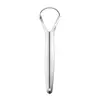 Limpador Raspador de Língua para Mau Hálito Artefato Escova Placa da Língua Limpeza Oral Raspador de Língua em Forma de U de Aço Inoxidável