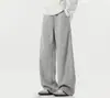 Pantalones deportivos de calle americanos para hombre, nueva marca de moda otoño 2026, pantalones de chándal de pierna ancha, pantalones casuales rectos versátiles retro