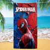Toalla de playa Marvel Spider-Man de exportación transfronteriza, microfibra ultrafina, doble cara, absorbente, toalla de baño de playa de dibujos animados para niños