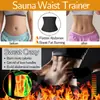 Cinturón lumbar reductor de sudor transfronterizo, faja moldeadora posparto, cinturón de soporte lumbar reductor de sudor para sauna fitness, entrenador de cintura con hebilla de tres filas