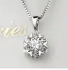 Joyería Minimalista de Moda con Circonita al por Mayor Collar Coreano de Moda de Cuatro Hojas para Mujer Colgante de Manzana Colgante Único Cadena para Clavícula de Copo de Nieve