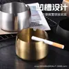 Cenicero de acero inoxidable, con forma de tambor, creativo y personalizado, para uso doméstico, sala de estar, cibercafé, KTV, restaurante, regalo promocional, cenicero con logo