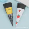 Tubo de cuero crujiente de carbón de bambú plano negro tubo de huevo tesoro de leche caliente helado cono cono Rollo de Huevo [se puede enviar una caja]]