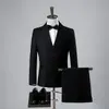 Traje de estúdio transfronteiriço para comércio exterior com lapela abotoada, vestido vintage, gola mandarim, traje de foto de casamento estilo chinês masculino, fotografia de retrato masculino