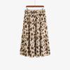 Saia Midi Elástica Plus Size para Mulheres, Saia Floral Elegante, Novo Estilo Outono 2026, Meia Saia Solta e Emagrecedora Nq1255